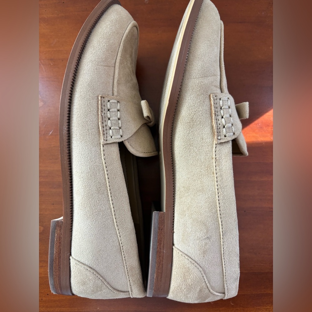 J. Crew Sueded bow loafers Loafers Light Khaki Size 7 - Picture 7 of 9